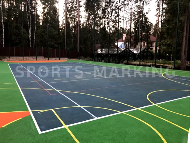 Разметка спортивной площадки — работа Sports-Marking