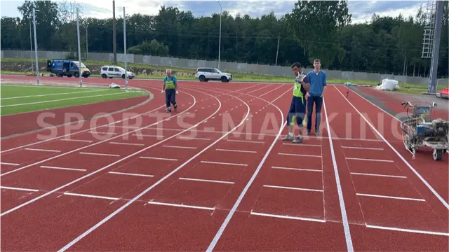 Разметка спортивной площадки — работа Sports-Marking