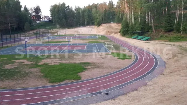 Разметка спортивной площадки — работа Sports-Marking