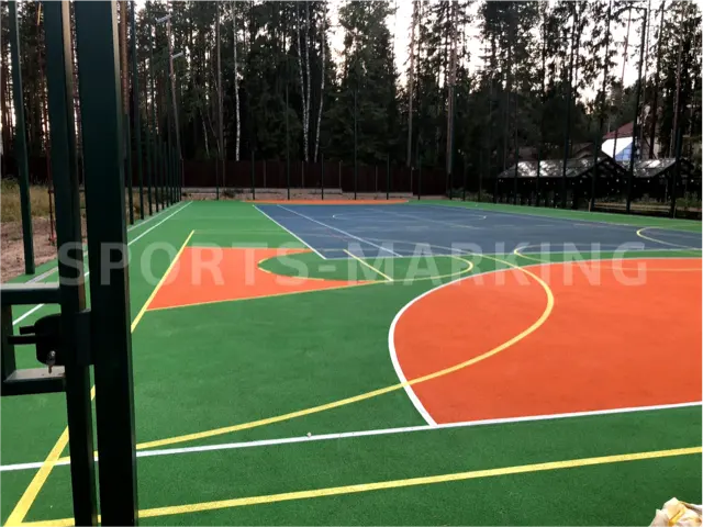 Разметка спортивной площадки — работа Sports-Marking
