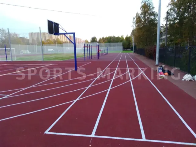 Разметка спортивной площадки — работа Sports-Marking
