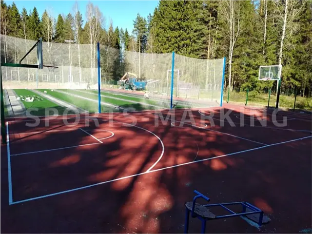 Разметка спортивной площадки — работа Sports-Marking