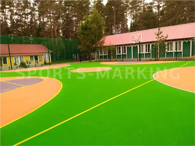 Разметка спортивной площадки — работа Sports-Marking