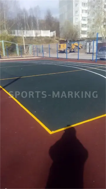 Разметка спортивной площадки — работа Sports-Marking