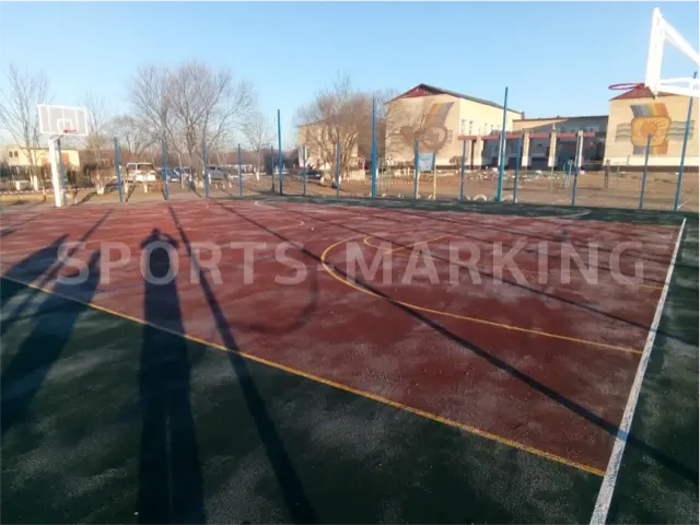 Разметка спортивной площадки — работа Sports-Marking