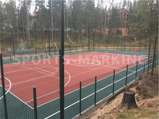 Разметка спортивной площадки — работа Sports-Marking