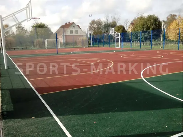 Разметка спортивной площадки — работа Sports-Marking