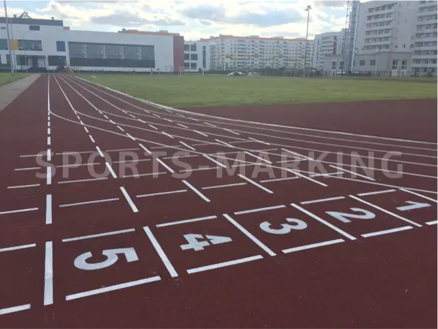 Разметка беговых дорожек