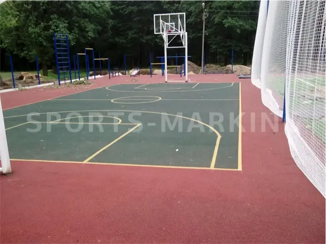 Разметка спортивной площадки — работа Sports-Marking