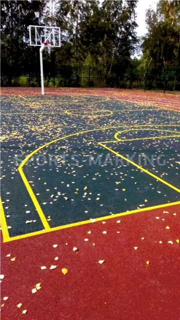 Разметка спортивной площадки — работа Sports-Marking