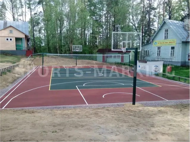 Разметка спортивной площадки — работа Sports-Marking
