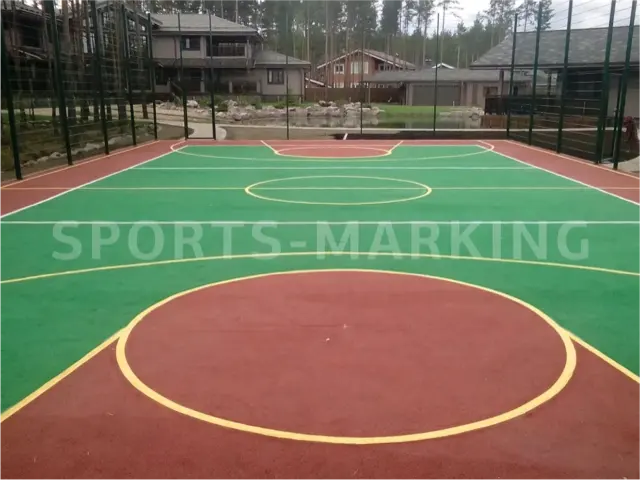 Разметка спортивной площадки — работа Sports-Marking