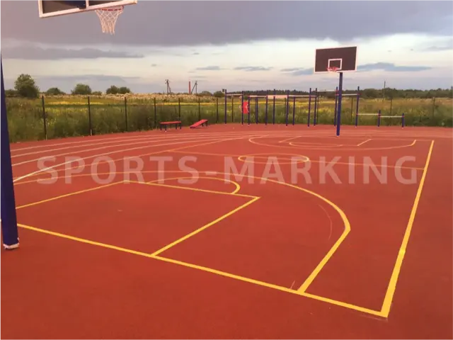 Разметка спортивной площадки — работа Sports-Marking