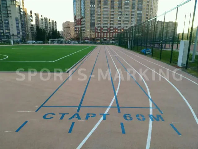 Разметка спортивной площадки — работа Sports-Marking