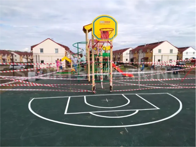 Разметка спортивной площадки — работа Sports-Marking