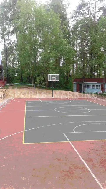Разметка спортивной площадки — работа Sports-Marking