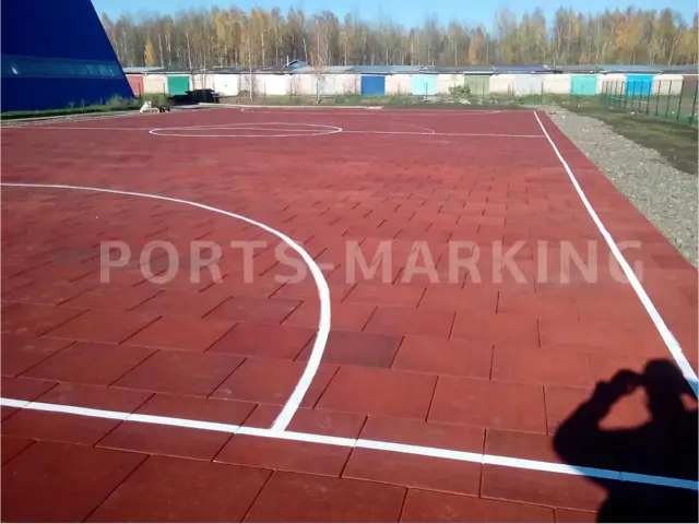 Разметка спортивной площадки — работа Sports-Marking