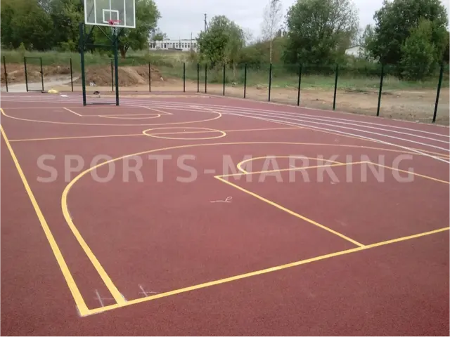 Разметка спортивной площадки — работа Sports-Marking