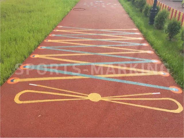 Разметка спортивной площадки — работа Sports-Marking