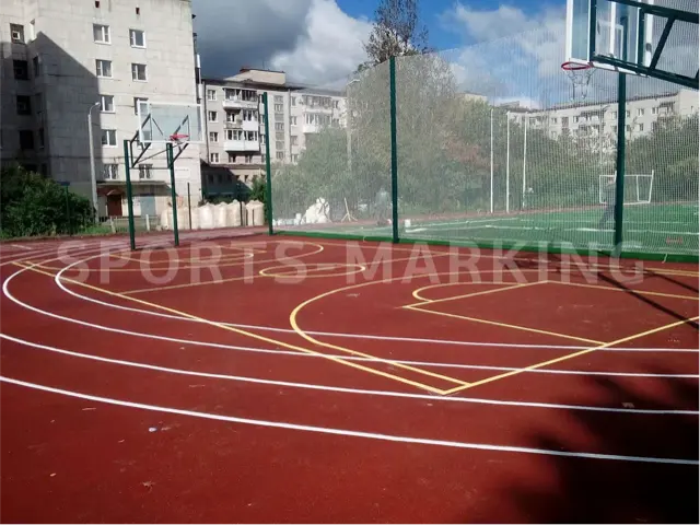 Разметка спортивной площадки — работа Sports-Marking